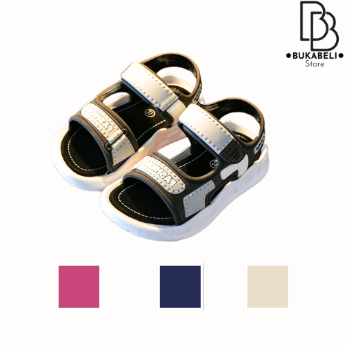 BUKABELI COD Sandal Gunung Sepatu Sandal Anak Laki Laki Perempuan Sendal Slop Korea Model Tali Fashi
