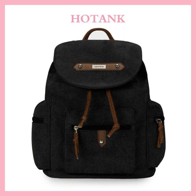 Hotank Tas Sekolah Fashion Tas Bahu Perguruan Tinggi Kuliah Tas Ransel Laptop Siswa Lucu Wanita Back