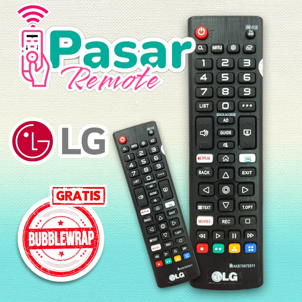 Remote TV LG LED LCD SMART AKB75675311