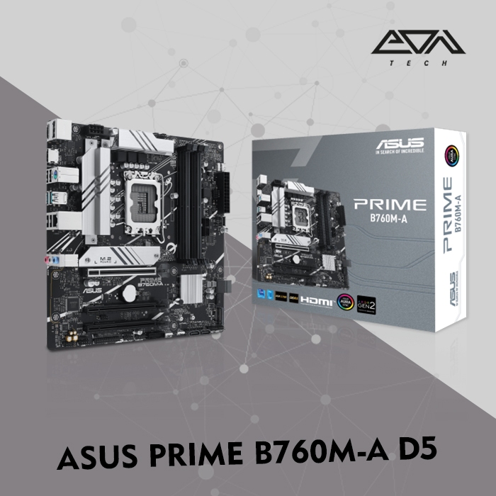 ASUS PRIME B760M-A D5 MOTHERBOARD DDR5 Intel LGA 1700