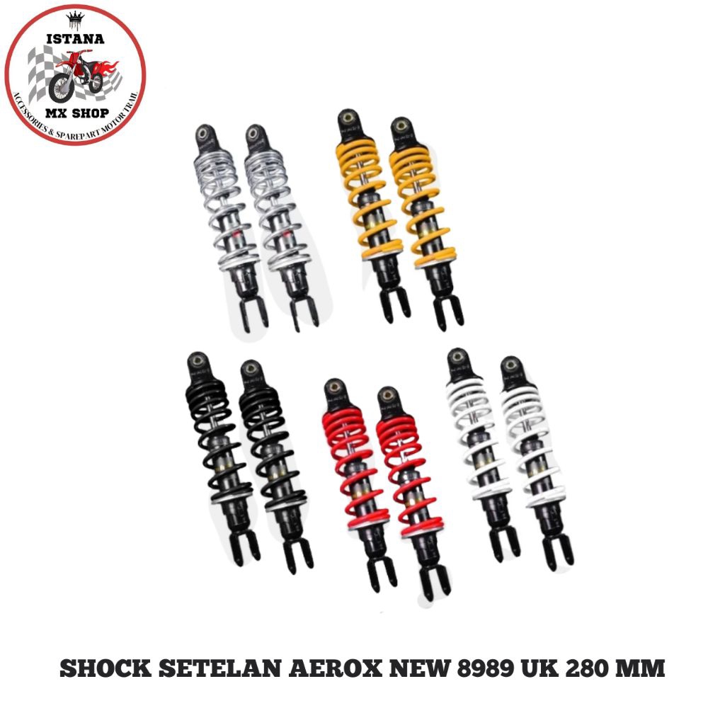 Shock Shockbreaker Setelan 8989 Aerox New 280mm Scarlet racing