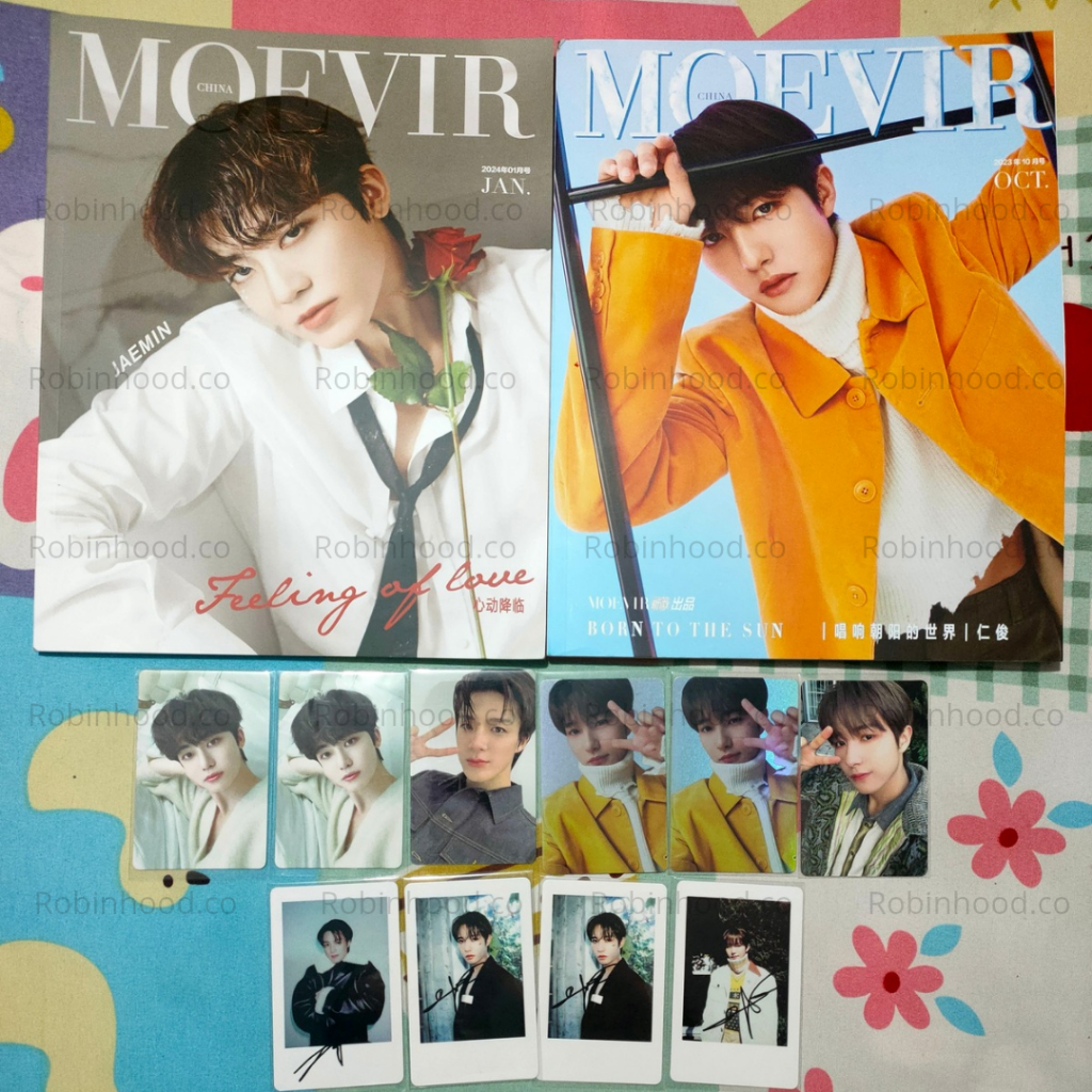 Official Majalah MOEVIR China Magazine Jaemin Renjun Jeno Photocard Polaroid PC Pola