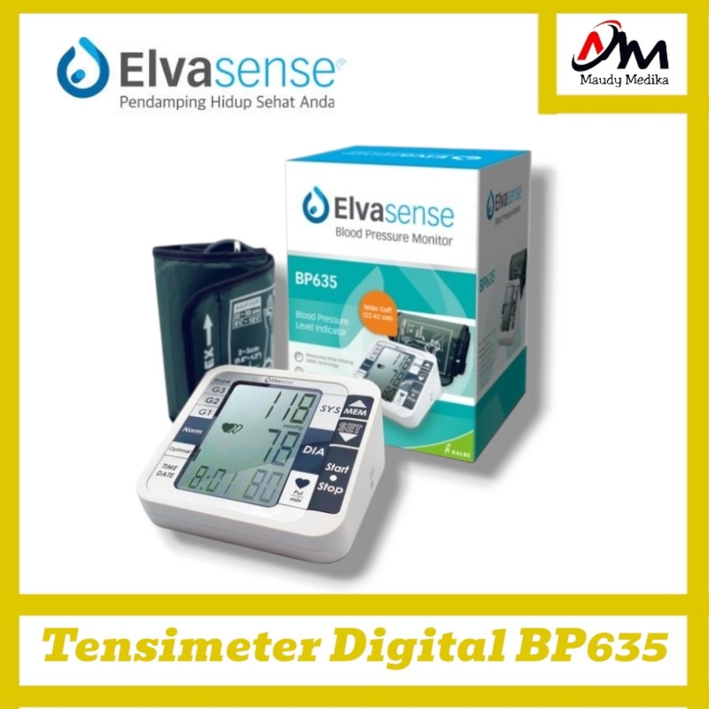 Tensimeter Digital Elvasense BP635 Tensi Digital Elvasense