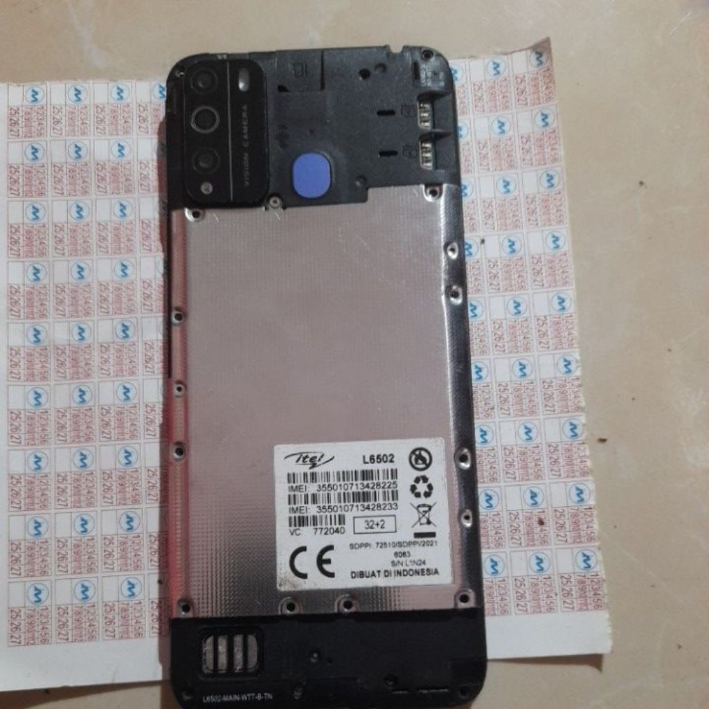 mesin itel l6502 normal