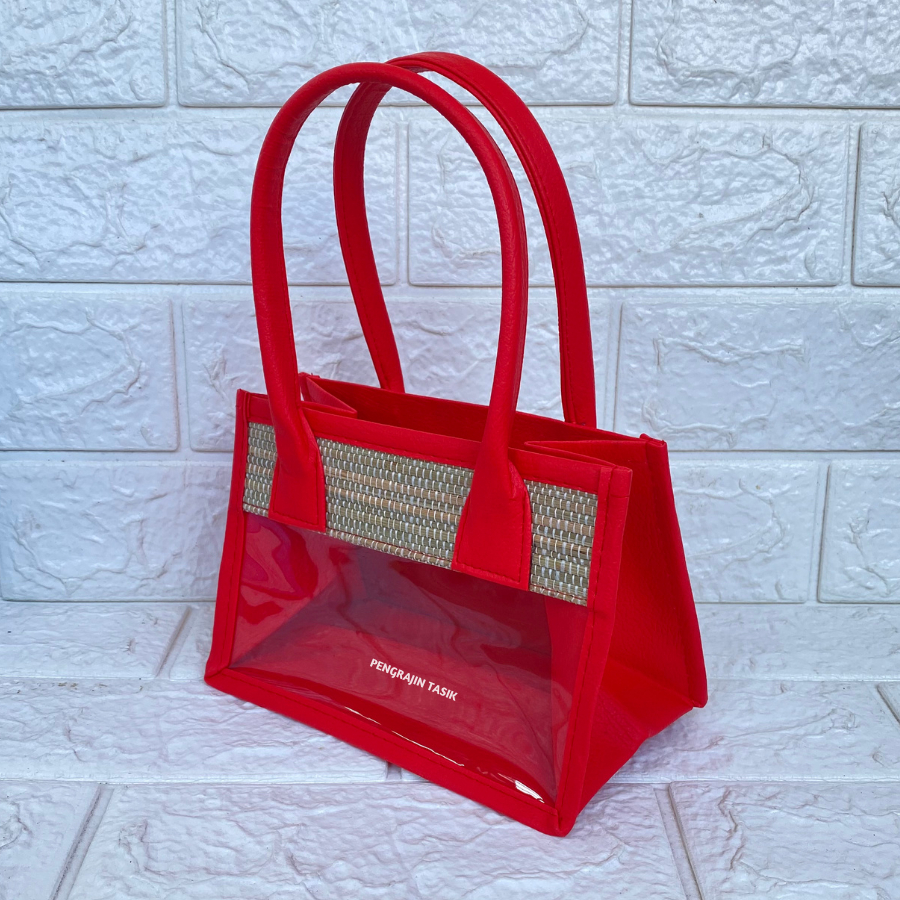 

Tas Hampers (Merah) Untuk 2 Toples Silinder Tas Parcel Mendong Mika