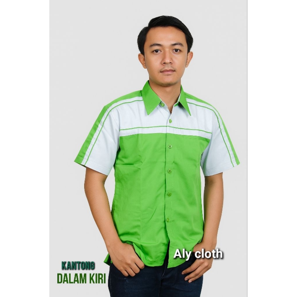 Kemeja Seragam Kerja Lapangan Pria Wanita 044