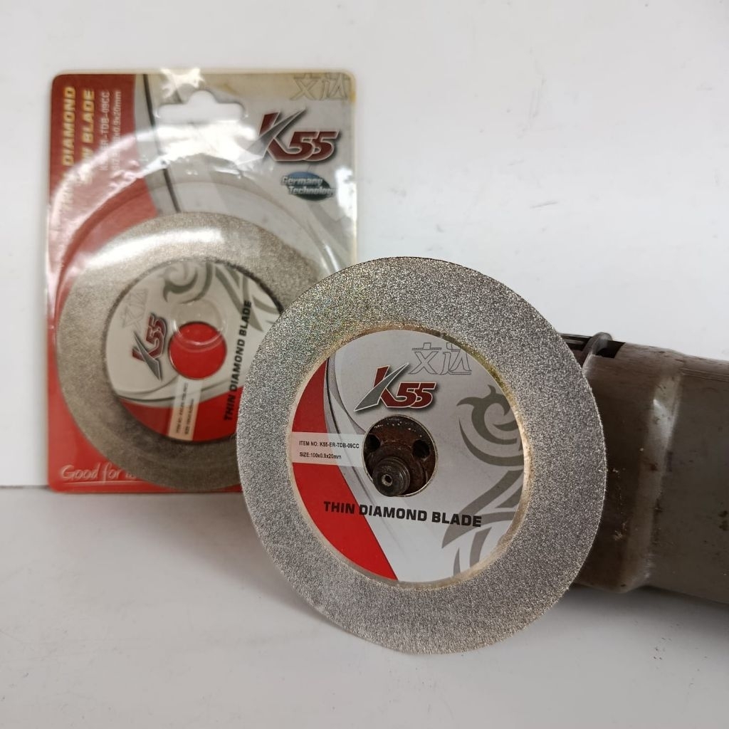 Mata Potong Tipis K55 Diamond Saw Blade 100mm x 20mm Pisau Potong Keramik Kaca Batu Marmer Granit Ku