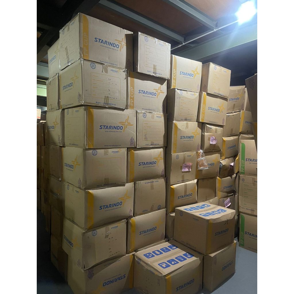GELAS PLASTIK OVAL/GELAS PLASTIK OZ/GELAS PLASTIK BENING TEBAL MEREK STARINDO 1 DUS ISI 1000 PCS.