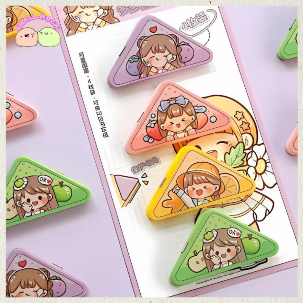 

1 Pcs Triangle Plastic Clip Jepitan Kertas Penjepit Sudut Kertas Best Seller TLD108