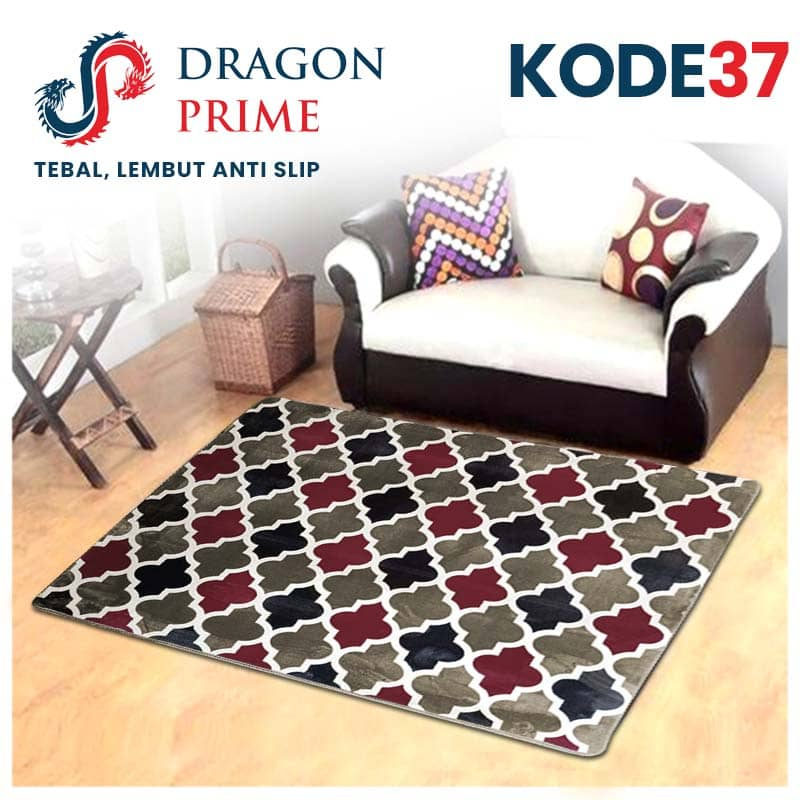 Disc [Hachi] Karpet Dragon Prime 95X140 Full Embossed Karpet Busa Malaysia, Tebal, Empuk, Estetik,
