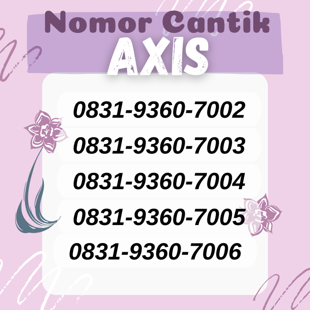 PROMO Kartu Perdana Axis Nomor Cantik Axis Spesial Termurah Terlaris / Nomor Cantik Axis - Nomor Uru