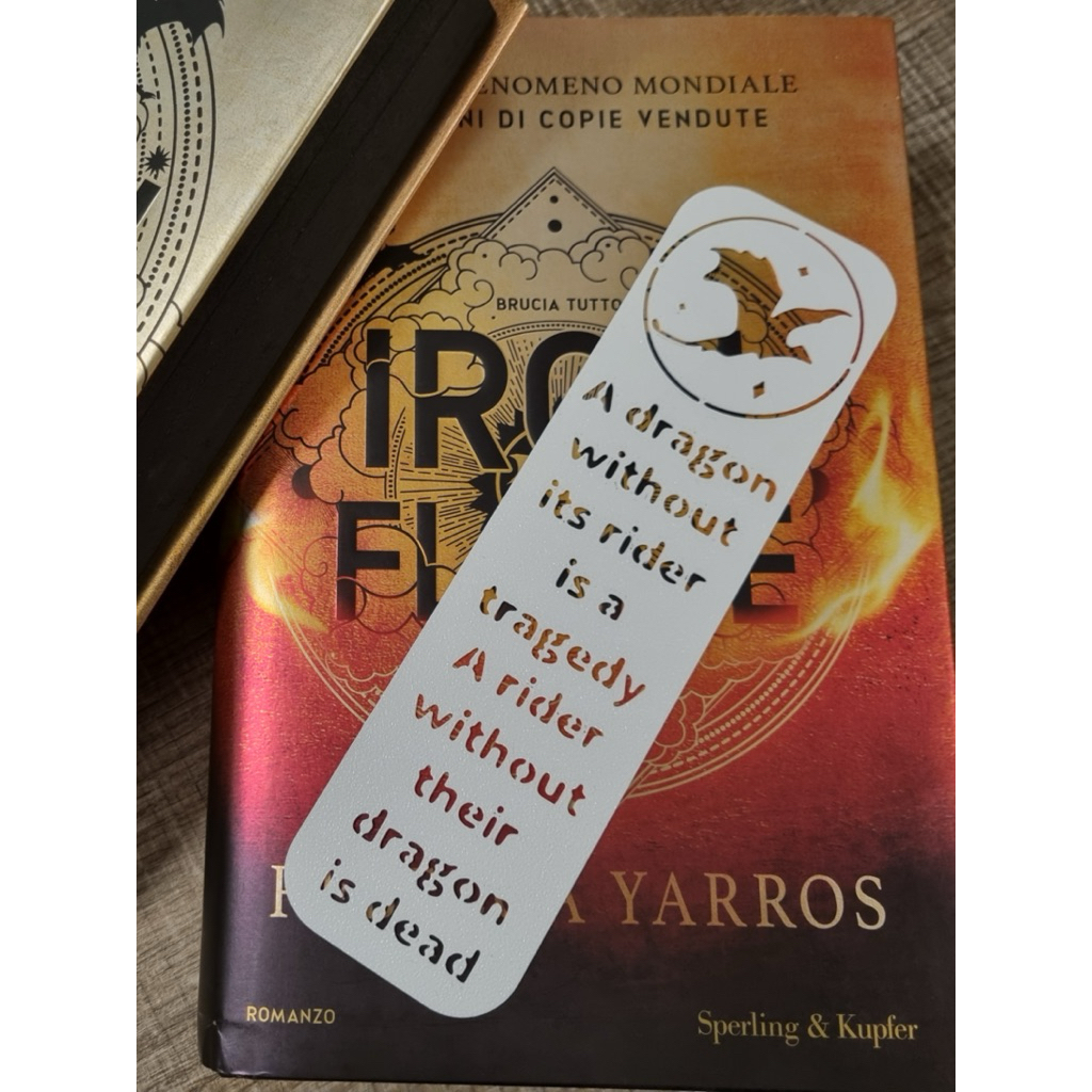 

Fourth Wing Bookmark | Rebecca Yarros | Iron Flame Bookmark | Pembatas buku Fourth wing | A Dragon Without its rider
