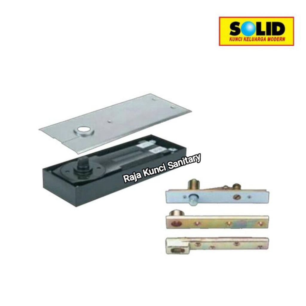 Floor Hinge SOLID BTS 84/Engsel Pintu Kaca/Engsel Tanam/Solid