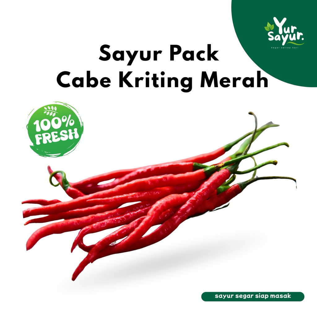 

YUR SAYUR - Cabe Merah Keriting Fresh Pedas Alami untuk Masakan Lezat