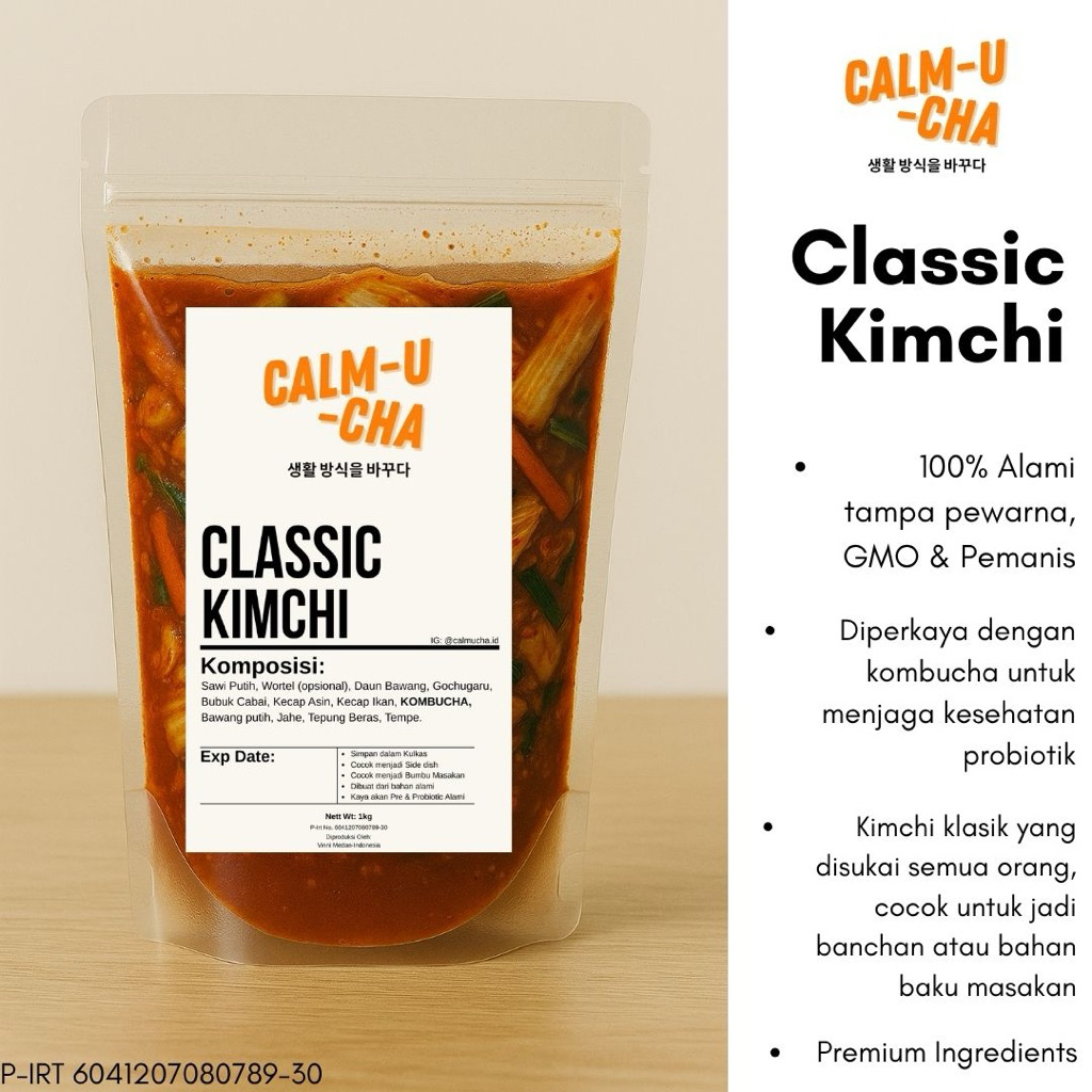 

Classic Probiotic Kimchi - 225g 500g 1kg