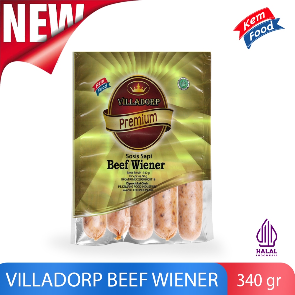 

Beef Wiener Villadorp 340gr- Sosis Sapi Wiener Villadorp