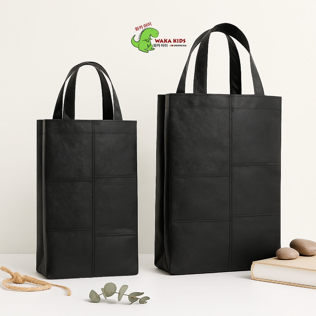 

Wakakids Tas Jinjing Kain Spunbond Polos Goodie Bag Tote Bag Souvenir Hampers Kantong Belanja Venrc