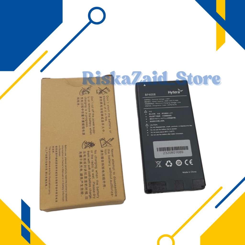 Baterai Hytera PNC380 BP4008 Original Batre Hytera PNC-380 Batrai PNC380