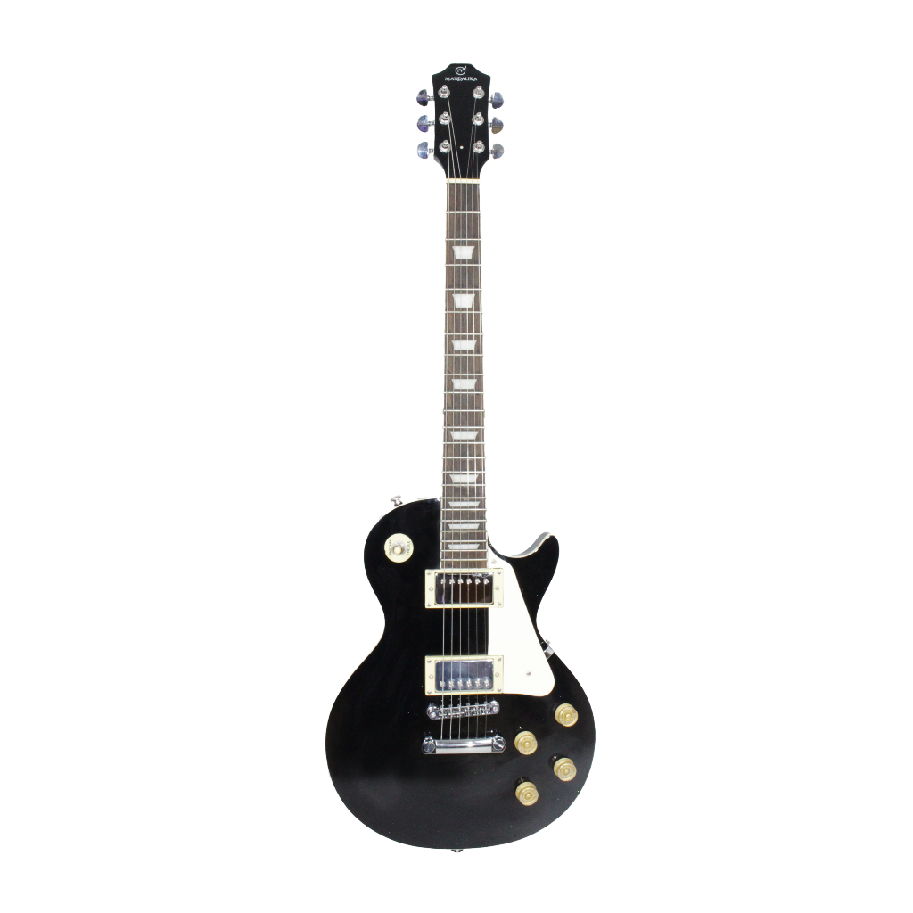 Gitar Elektrik Merk MANDALIKA MLP-120 BK Warna Hitam ORIGINAL Model Les Paul Listrik LesPaul Murah J