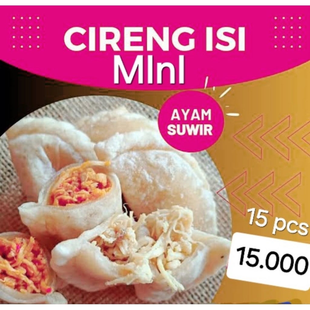 

Cireng mini isi ayam suwir frozen food