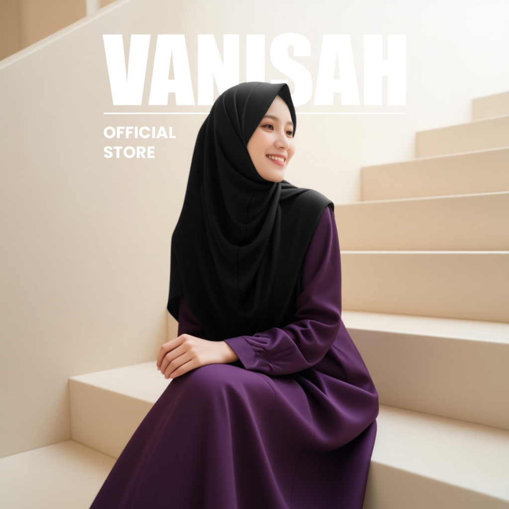 VANISAH - Instant Hijab AirySilk™ | Bergo Hijab Instant Daily Olahraga Adem Flowy Anti Geser