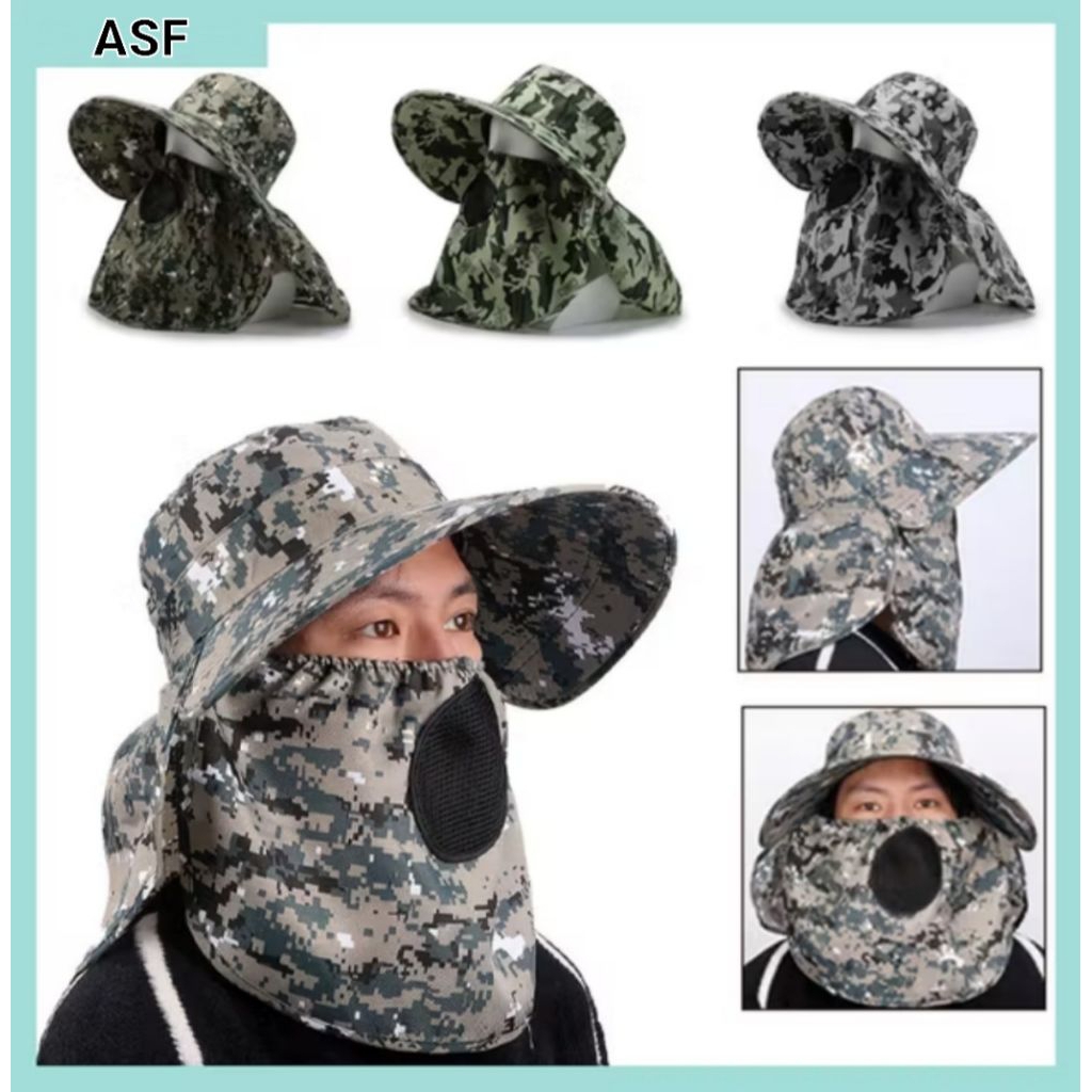 TOPI MASKER PRIA WANITA / TOPI  BERKEBUN / BERLADANG / ANTI UV