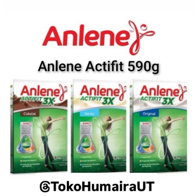 

ANLENE ACTIFIT 3X VANILA COKLAT MADU 580GR ORIGINAL 590GR