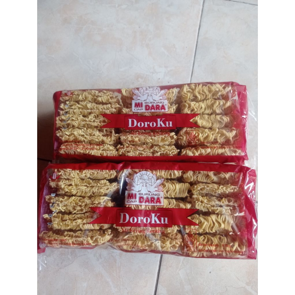 

Mie Doroku mie enak / mie kering keriting doroku