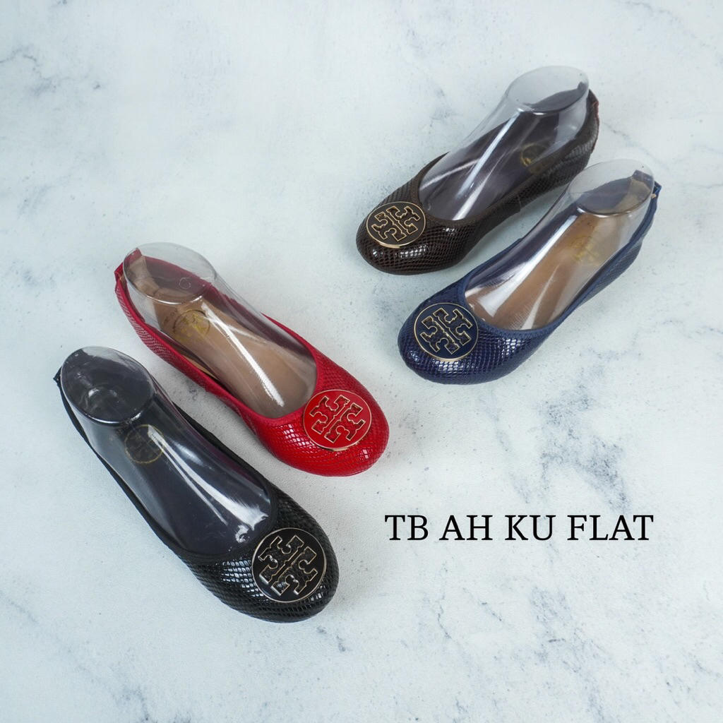 Tory burch flat shoes kulit asli