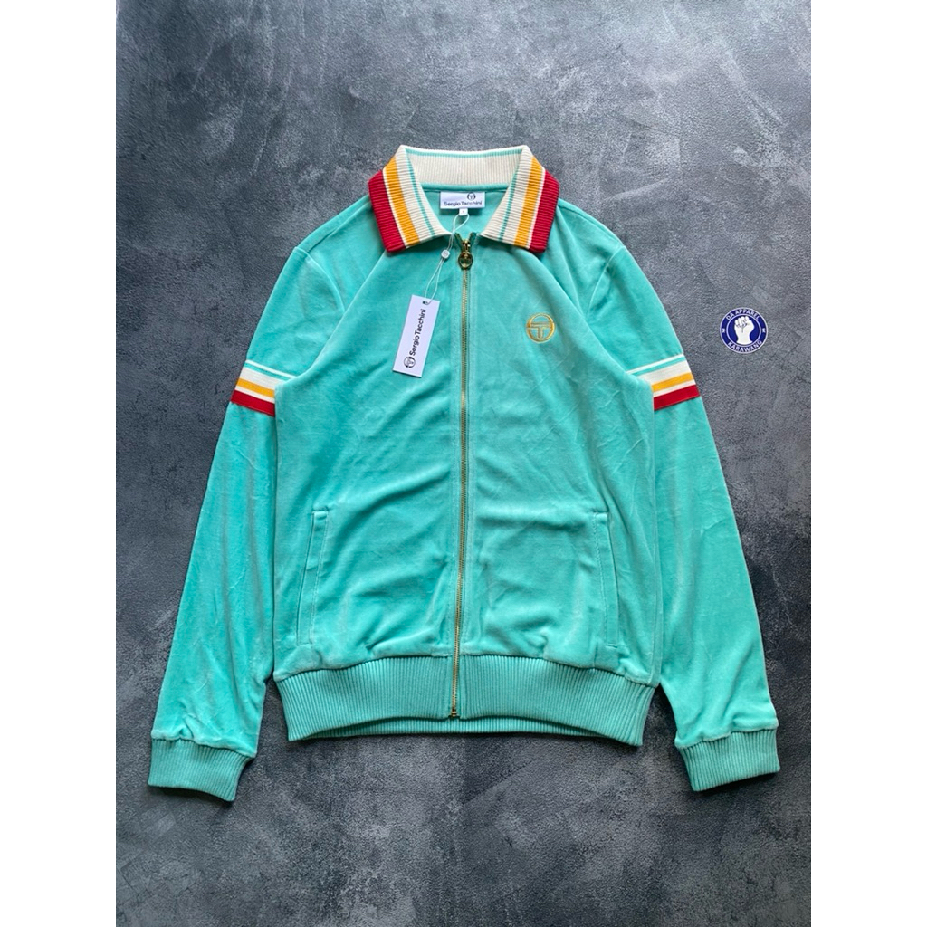 Ready stok Sergio Tacchini slice velour TrackTop Jacket Original