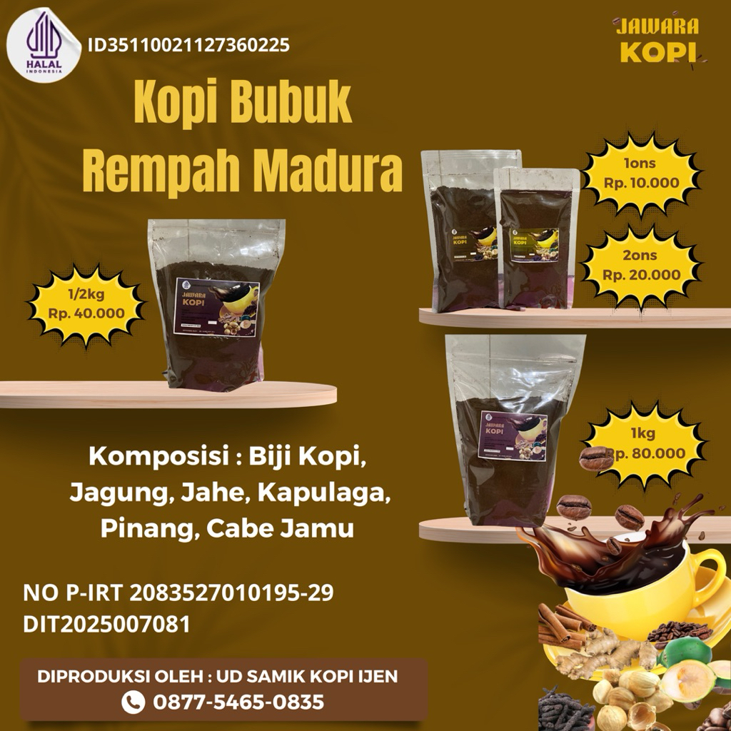 

Kopi Bubuk Rempah Madura