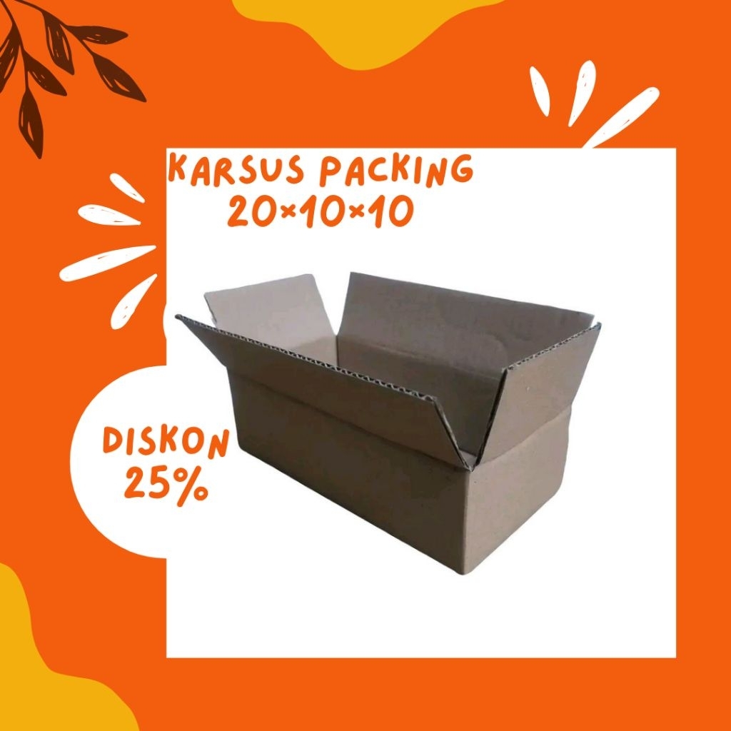 

kardus packing kardus box ukuran 20×10×10 cm Bahan kuat Tebal 3mm
