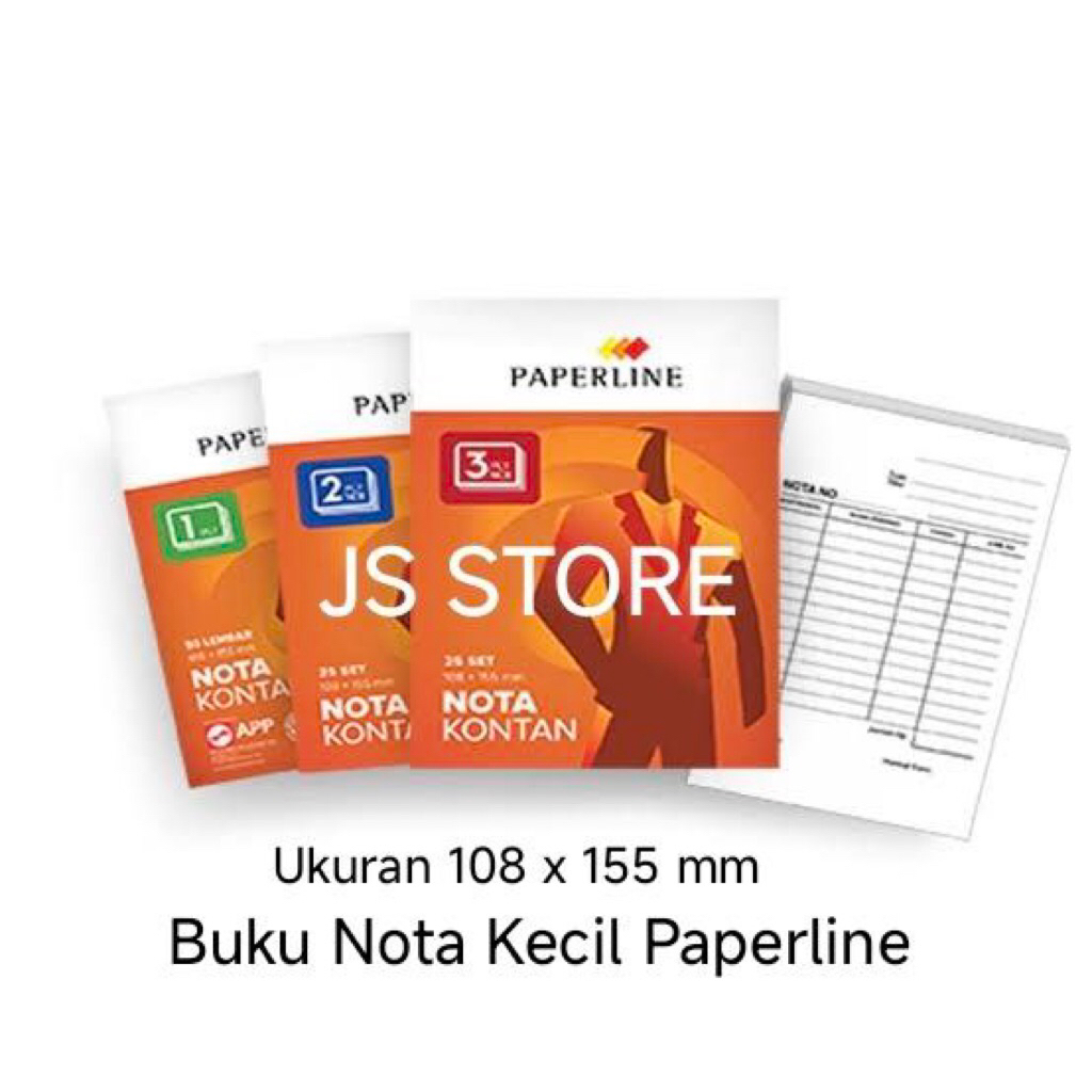 

Buku Nota Kontan Kecil Paperline 1ply / 2ply / 3ply