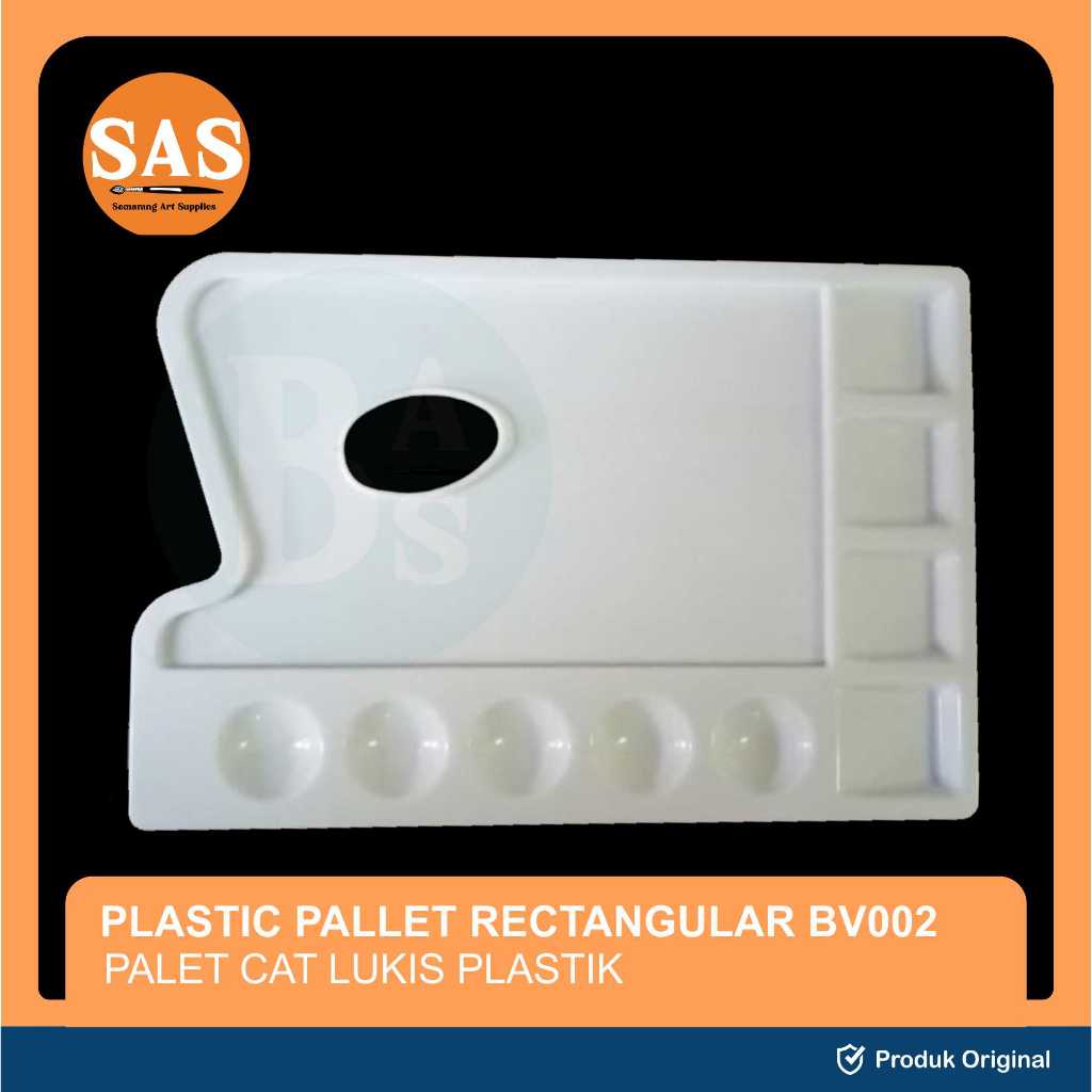 

SAS - Plastic Pallete Paint Rectangular BV002 - Palet Lukis - Palet Cat