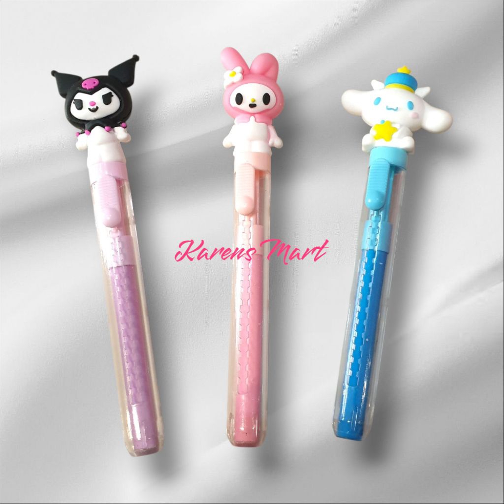 

#KarensMart Penghapus Pensil Mekanik Sanrio || Penghapus Sekolah Karakter Lucu || Perlengkapan Penghapus Alat Tulis Sekolah