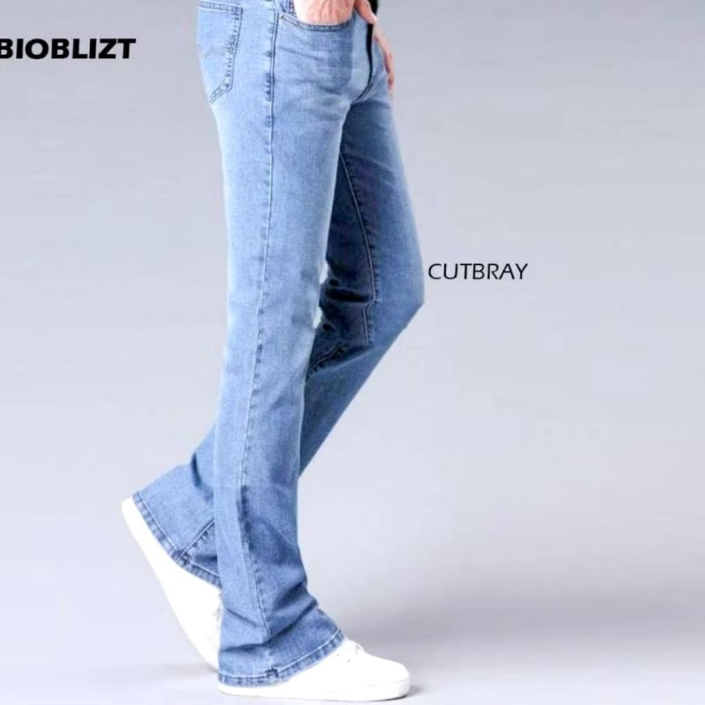 Celana Jean Cutbray Pria Original Bahan Setrech Semi Cutbray Pria Lepis Cutbray komprang