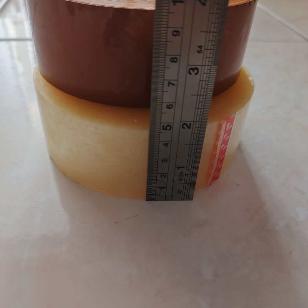 

Lakban 300 yard Lakban Jumbo Bening Coklat 45mm x 300Yard