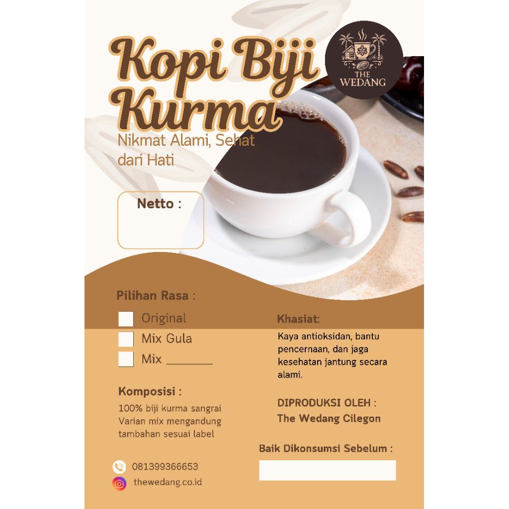 

Kopi Biji kurma 200