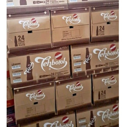 

Teh Botol Sosro Botol Plastik 450 mL Per Dus isi 24 Botol