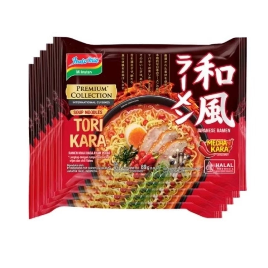 

Paket 5 Pcs - Indomie Premium Tori Kara Ramen