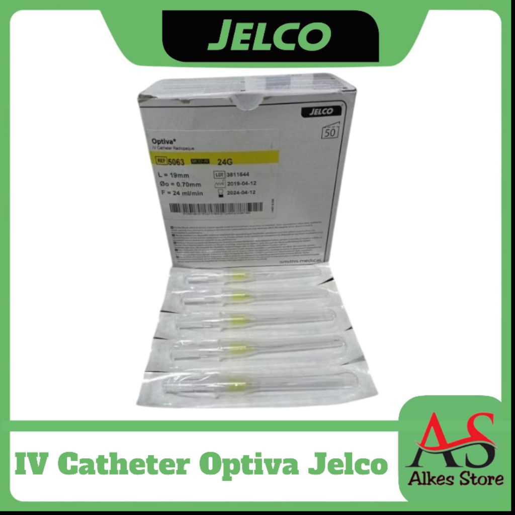 1Pcs  IV Cath Jelco  Smith Medical   IV Cath Radiopaque 1Pcs 24G