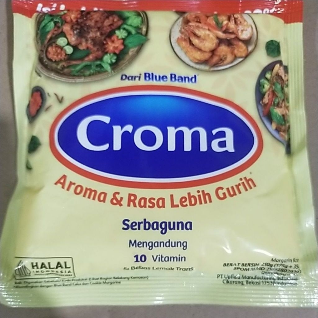 

Blue band/ CROMA/PALMIA/AMANDA Serbaguna 210g