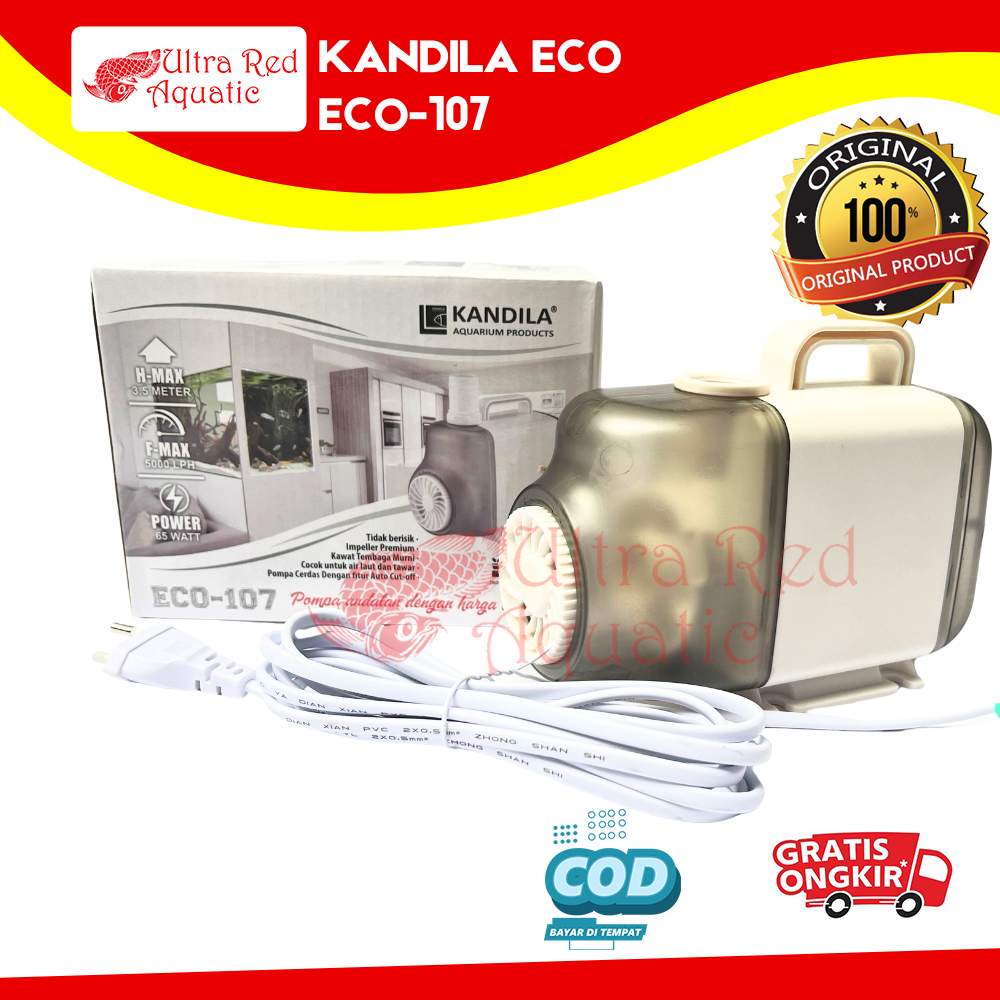 KANDILA ECO 107 ECO-107 Pompa Air Celup Kolam Ikan Hias Mesin Air 3 Meter