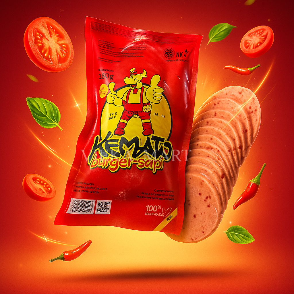

HEMATO Beef Burger Sapi 280gr isi 20 pcs