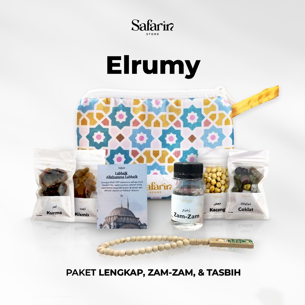 

Oleh-oleh Haji dan Umroh Dompet Resleting Souvenir Snack Umrah Pouch Elrumy