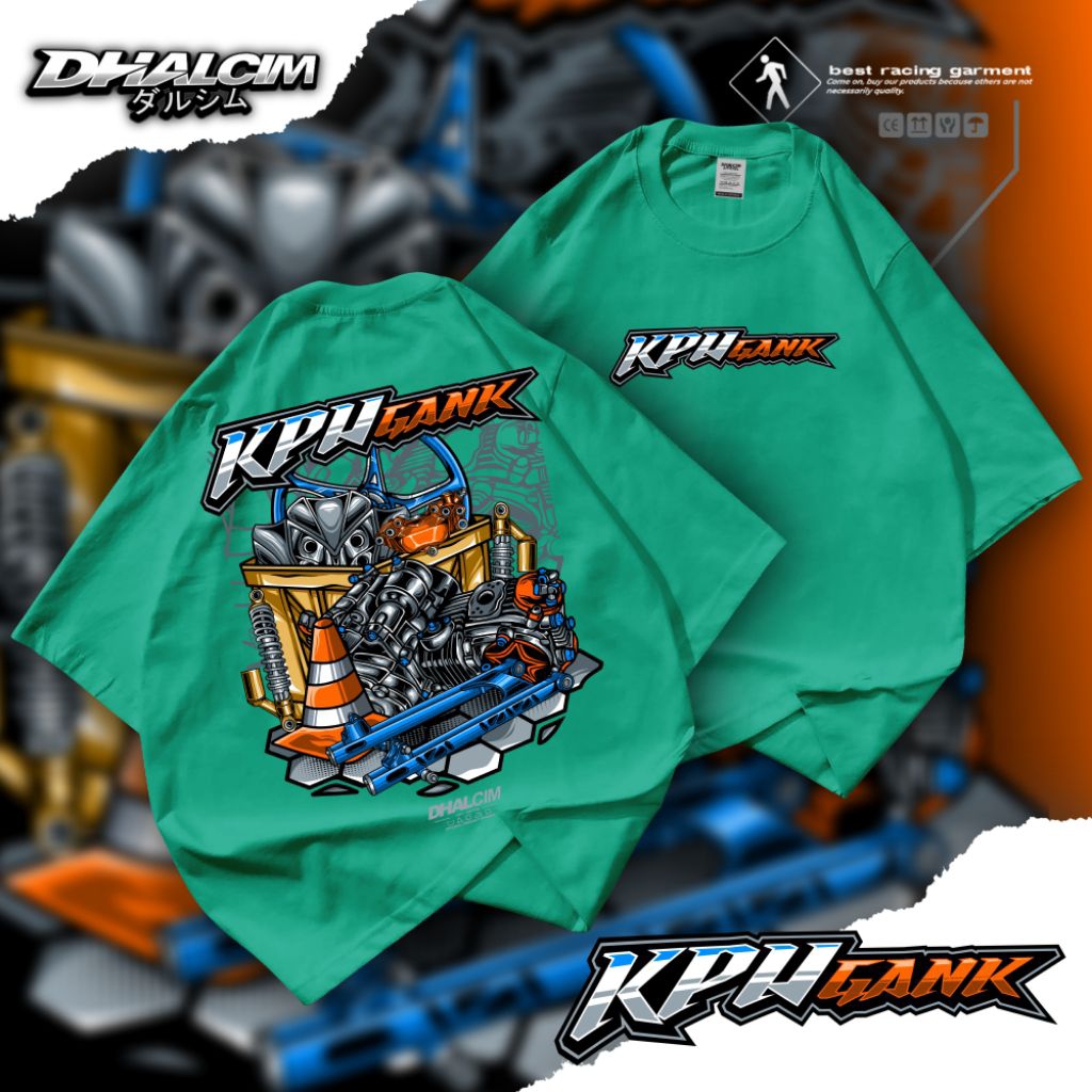 KAOS DISTRO KPH GANK FUL DESIAN COTTON 24S TEBAL, KAOS KPH GANK, KOAS KPH ENGINE RACING, KAOS DISTRO