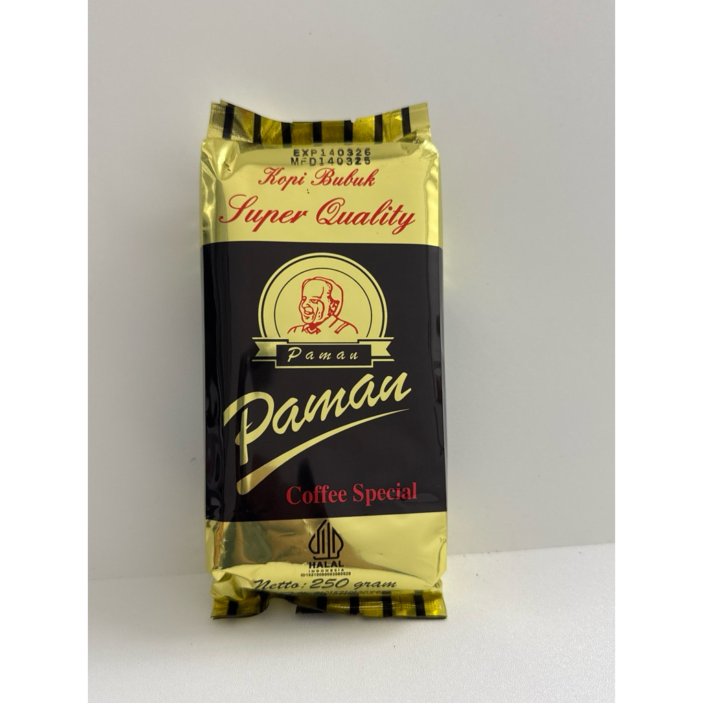 

Kopi Paman 250 Gram Oleh-Oleh Khas Jambi