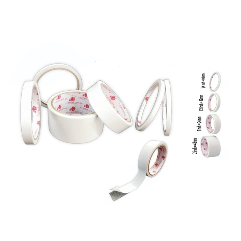 

Double Side Tape Perekat 2 Sisi Semar 1 inch / 2 INCH / 1/2 INCH / 1/4 INCH ISOLASI BOLAK BALIK