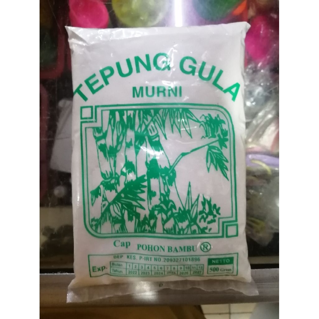 

Tepung Gula Bubuk 500gr Cap Bambu