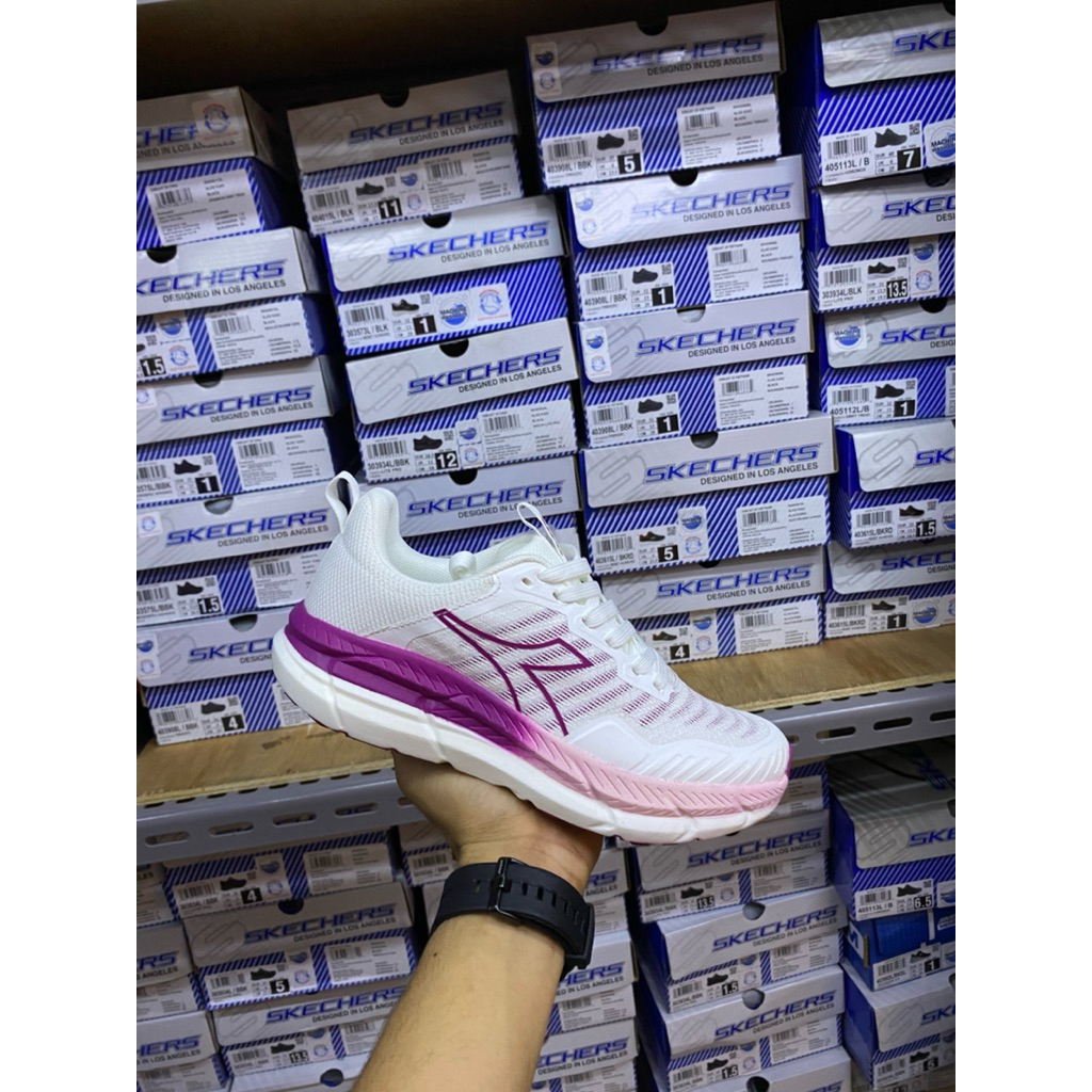 sepatu didora original wanita / Diadora Norva womens running shoes-white pink